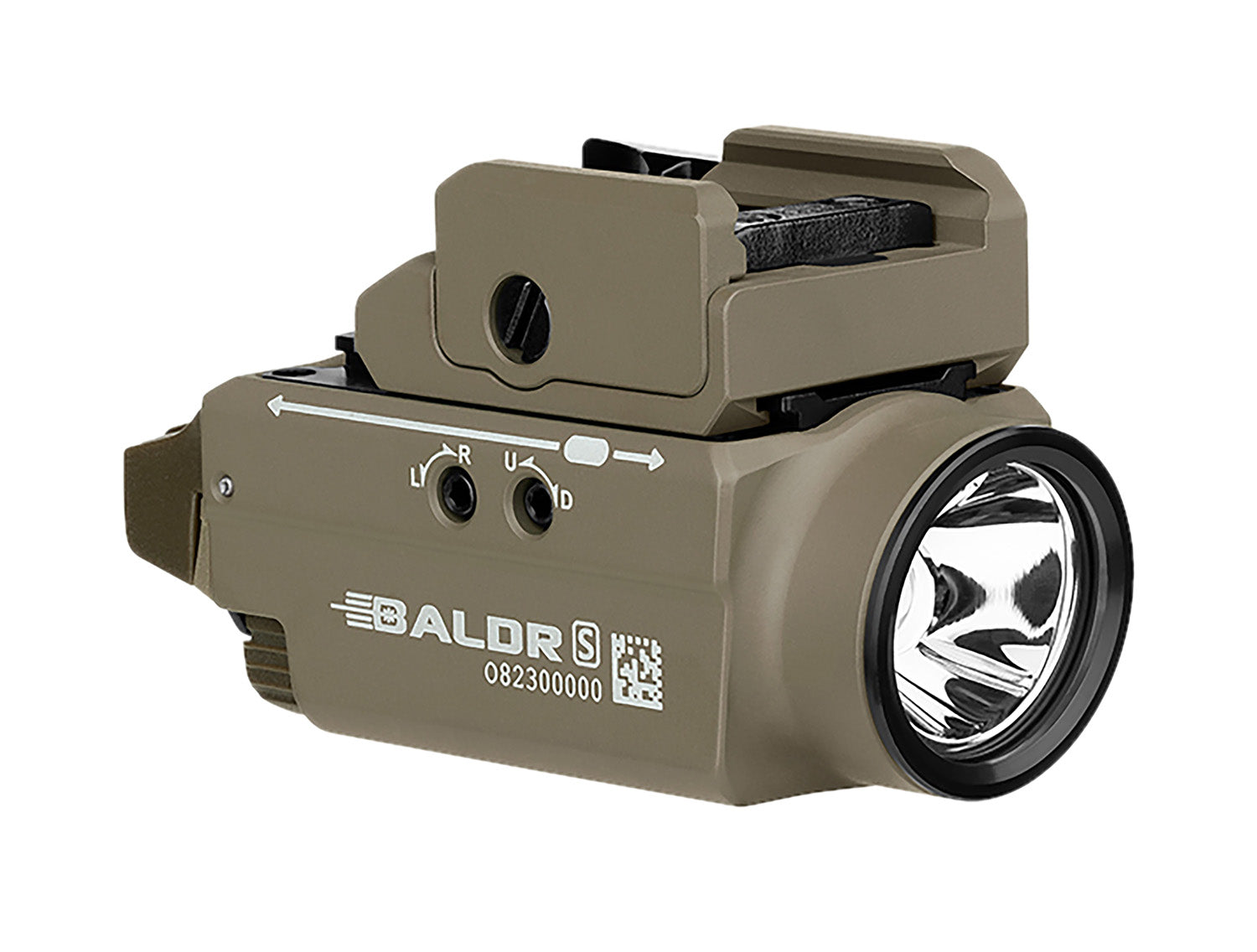 Olight Baldr S BL FDE 800 Lumens Green Laser Combo Tactical Rail-Mount Flashlight