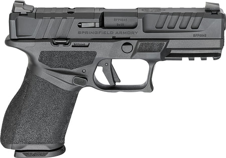 Springfield Armory EC9409B3D Compact 9mm Luger 18+1 4" Black Melonite Steel Barrel, Black Melonite Optic Ready/Serrated Steel Slide, Black Polymer Frame w/Picatinny Rail, Black Polymer Grip