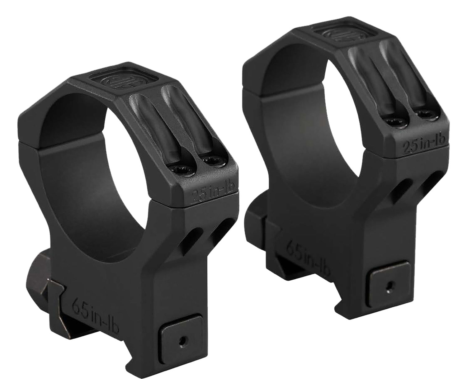 Sig Sauer Alpha 6 Riflescope Ring Set 34mm Medium Black Stainless Steel Finish