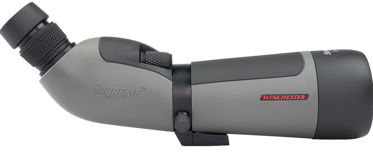 Winchester Optics 20-60x65mm Angled Spotting Scope Black Gray Aluminum