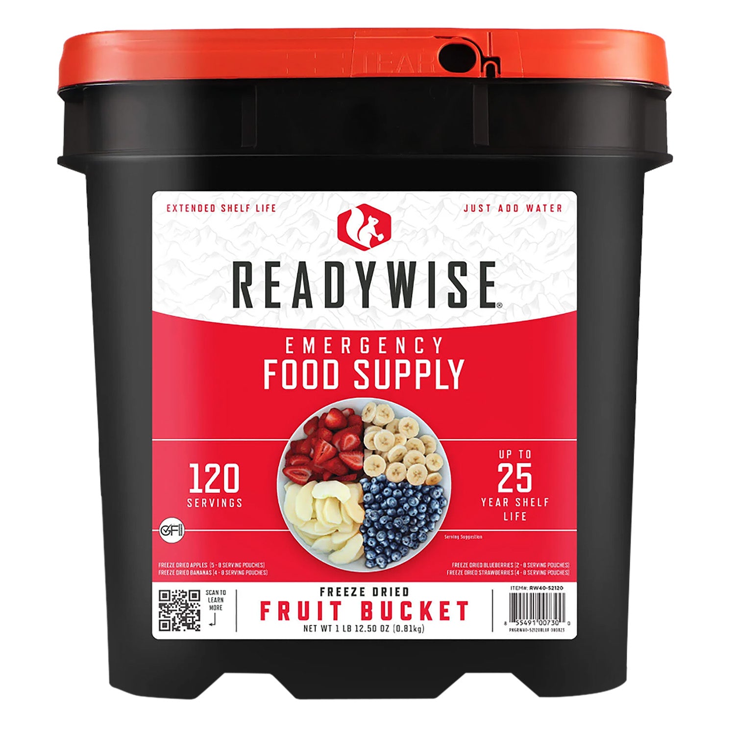 Wise Foods RW4052120 Emergency Fruit Freeze Dried Supply 120 Servings