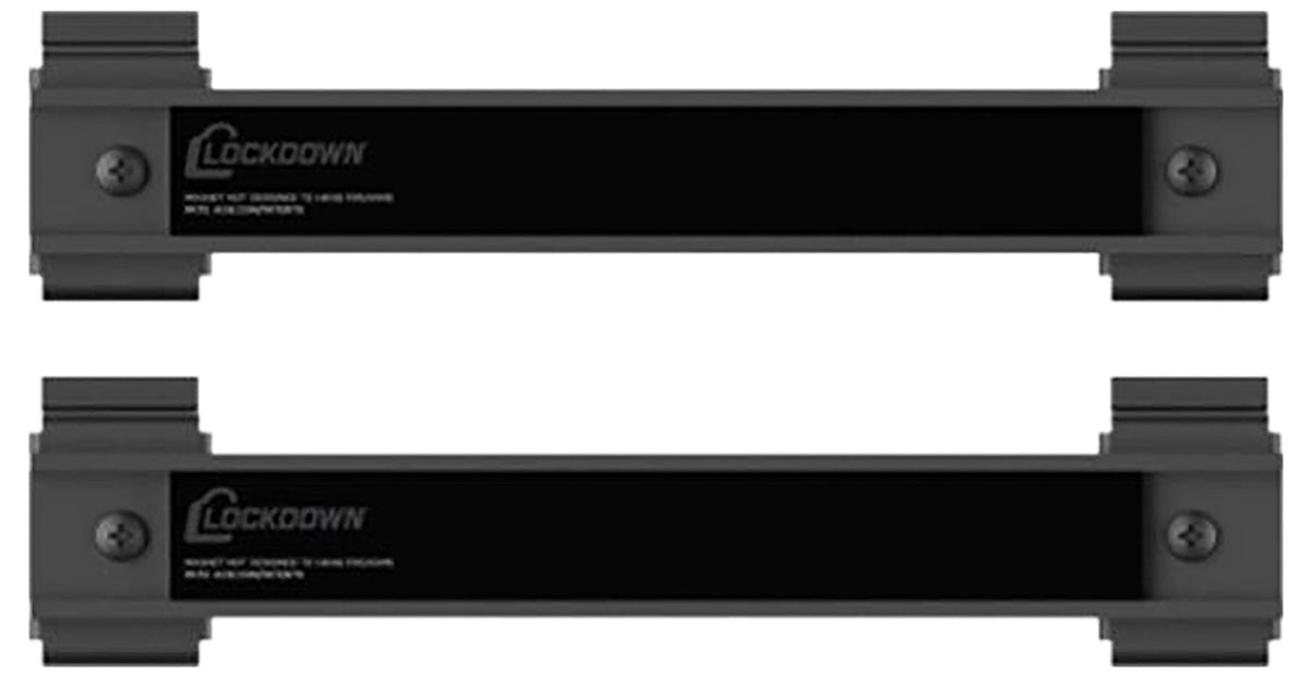 Lockdown 1215349 Securewall Magnetic Tool Hanger 8" Black 2 Pack