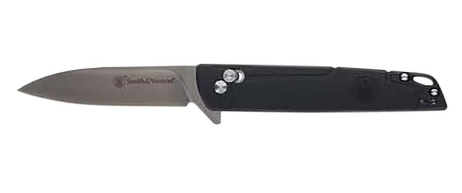 S&W 1223612 Special Ops EDC 3.30" Folding Knife Drop Point Plain 8Cr13MoV Stainless Steel Blade