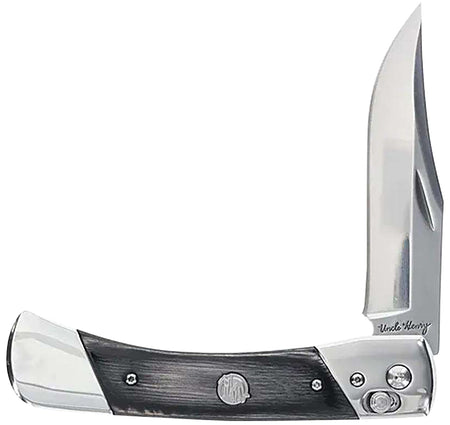 Uncle Henry Bear Paw Folding Knife 1222013, 3.80" 7Cr17MoV Stainless Steel, Wood Laminate Handle