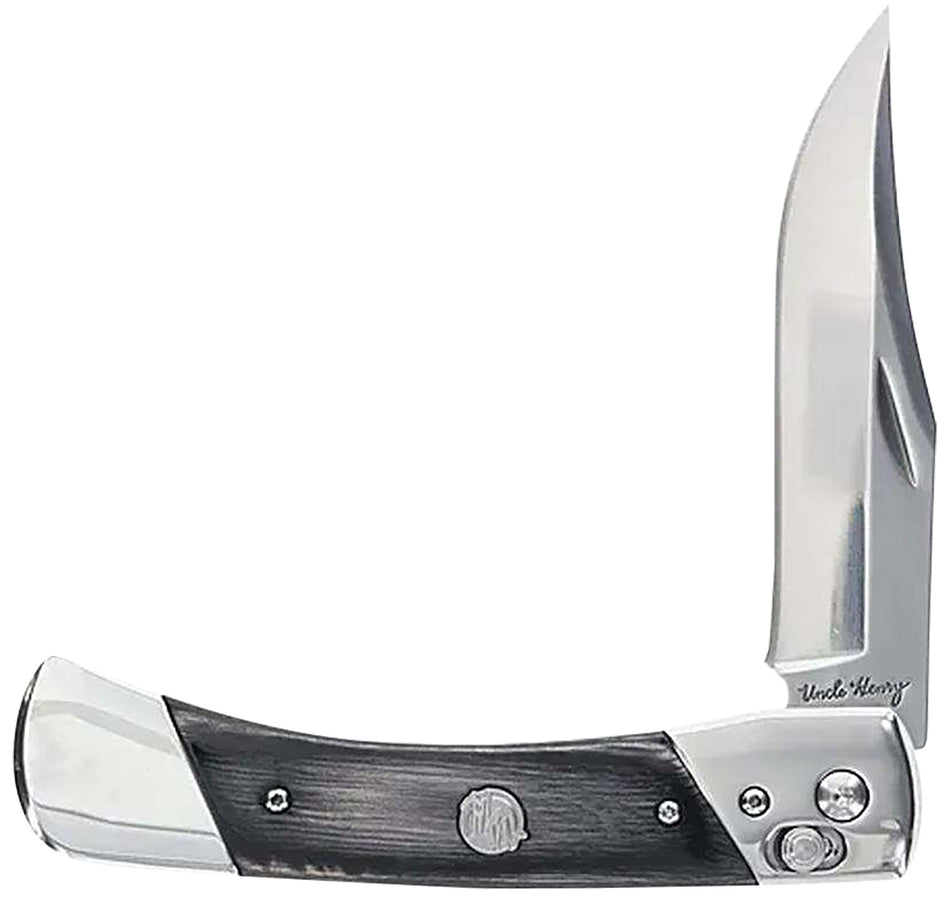 Uncle Henry Bear Paw Folding Knife 1222013, 3.80" 7Cr17MoV Stainless Steel, Wood Laminate Handle