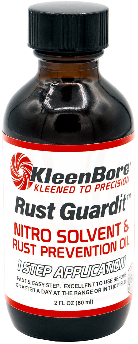 KleenBore Rust Guardit Nitro Solvent & Rust Prevention Oil 2oz Refill 12 per Case