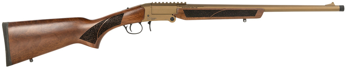 Gforce Arms GFTXP4020Y GFTXP Youth 400 Legend 1rd 20" Bronze Cerakote Steel Barrel, Bronze Cerakote Picatinny Rail Steel Receiver, Fixed Walnut Wood Stock