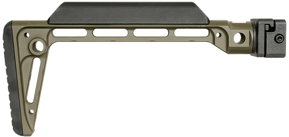 Midwest Industries Minimalistic Side-Folding Stock OD Green 6061 Aluminum with QD Sling Attachments