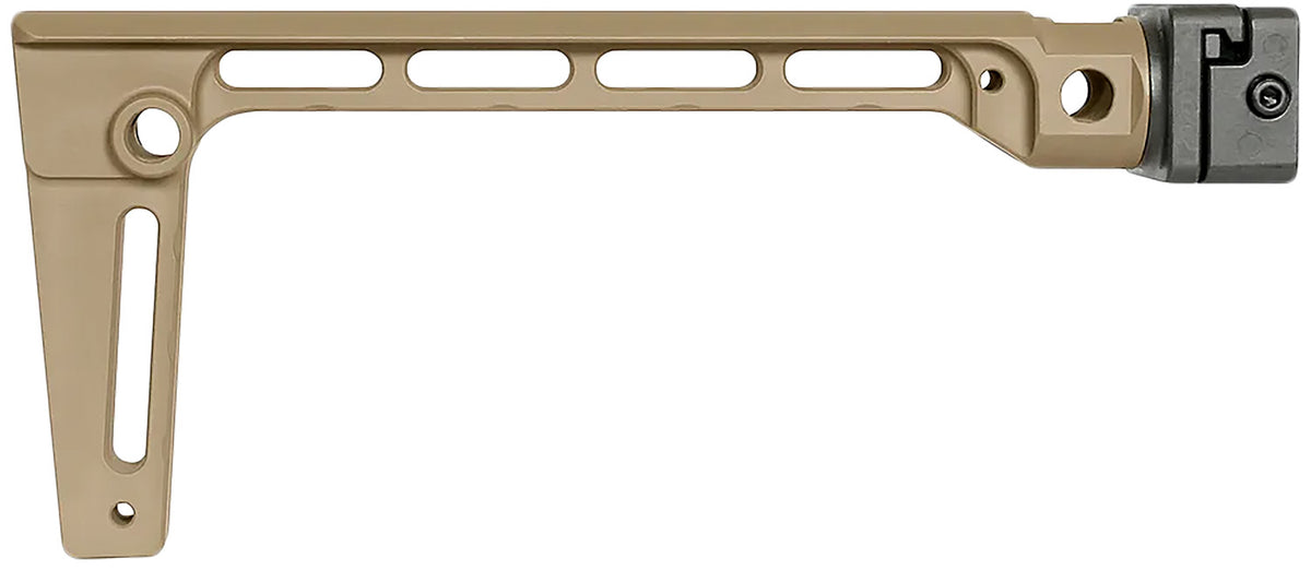 Midwest Industries FDE Arm Brace Side Folding Stock 6061 Aluminum Fixed