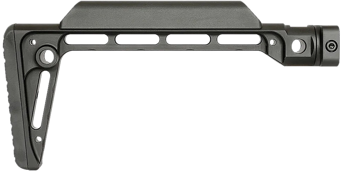 Midwest Industries Black Minimalistic Fixed Stock 6061 Aluminum Polymer Cheek Piece 5 QD Sling Attachments