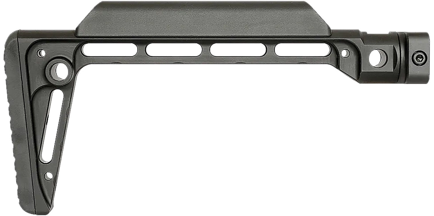 Midwest Industries Black Minimalistic Fixed Stock 6061 Aluminum Polymer Cheek Piece 5 QD Sling Attachments