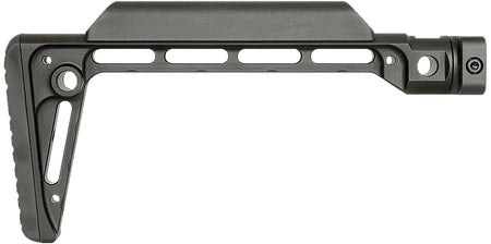 Midwest Industries Black Minimalistic Fixed Stock 6061 Aluminum Polymer Cheek Piece 5 QD Sling Attachments