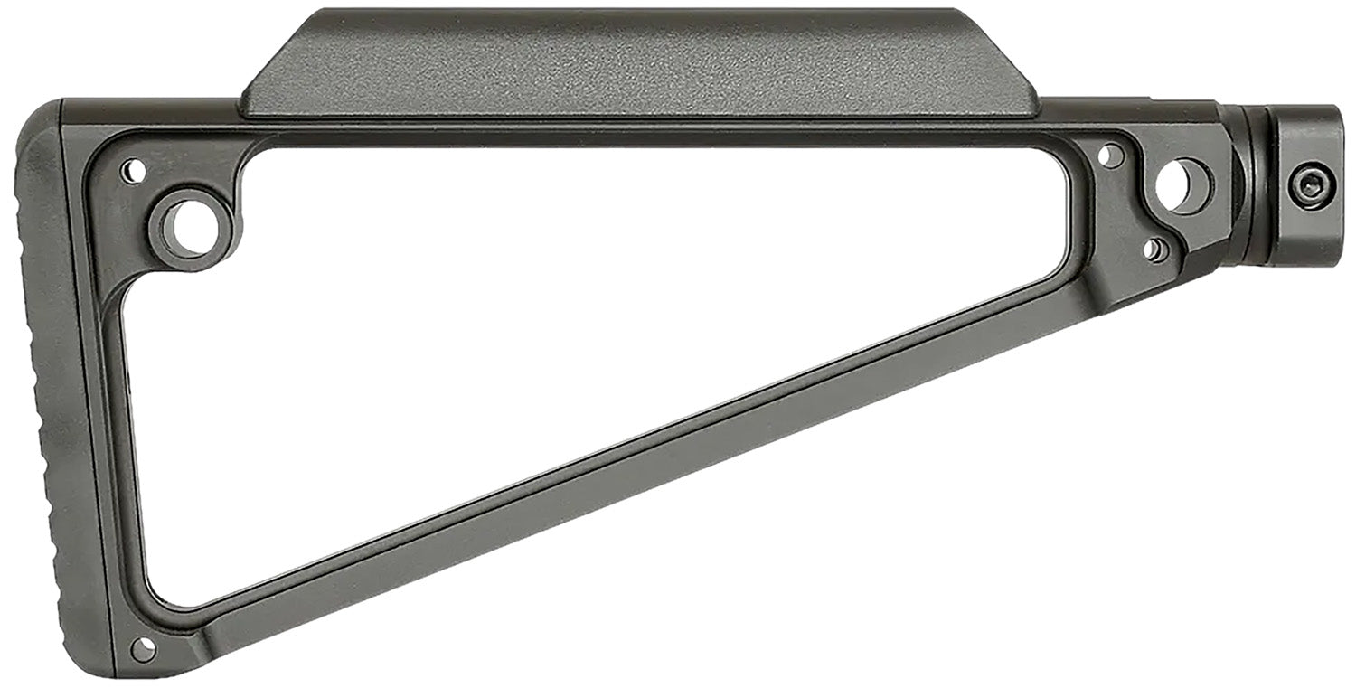 Midwest Industries Black Triangle Fixed Stock 6061 Aluminum 5 QD Sling Attachments Rubber Butt Pad