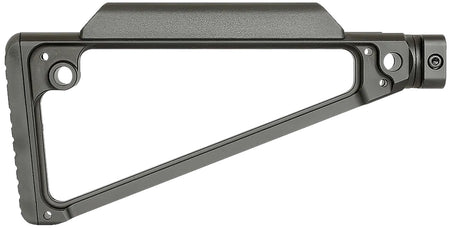 Midwest Industries Black Triangle Fixed Stock 6061 Aluminum 5 QD Sling Attachments Rubber Butt Pad