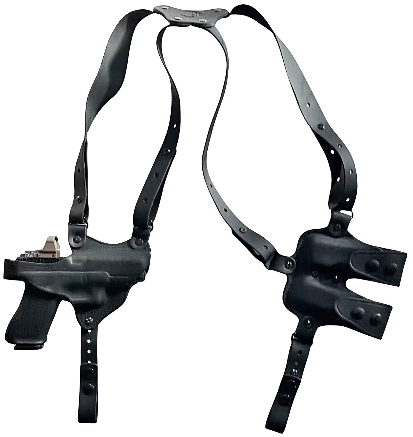 1791 Gunleather NSS2.1 Shoulder Holster Optic Ready Horizontal Black Glock 17 Right Hand
