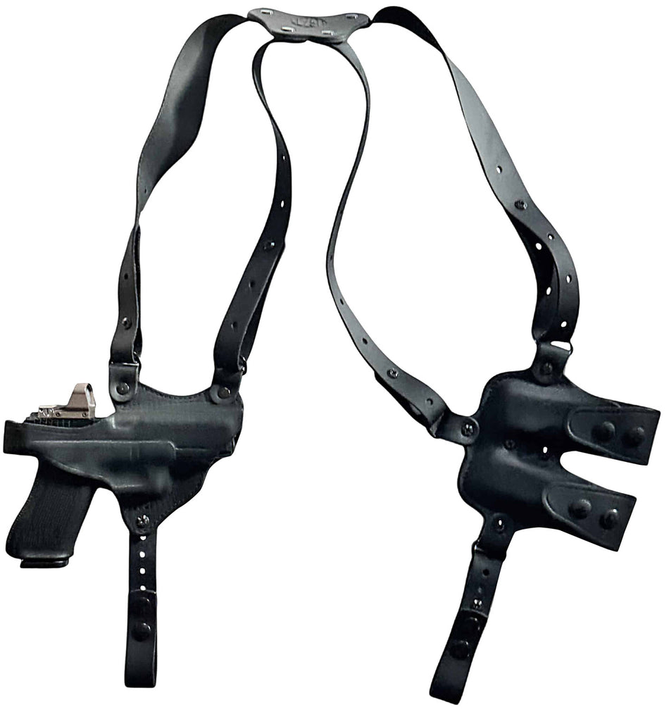 1791 Gunleather NSS2.4 Shoulder Holster Optic Ready Horizontal Black Sig P320 Right Hand