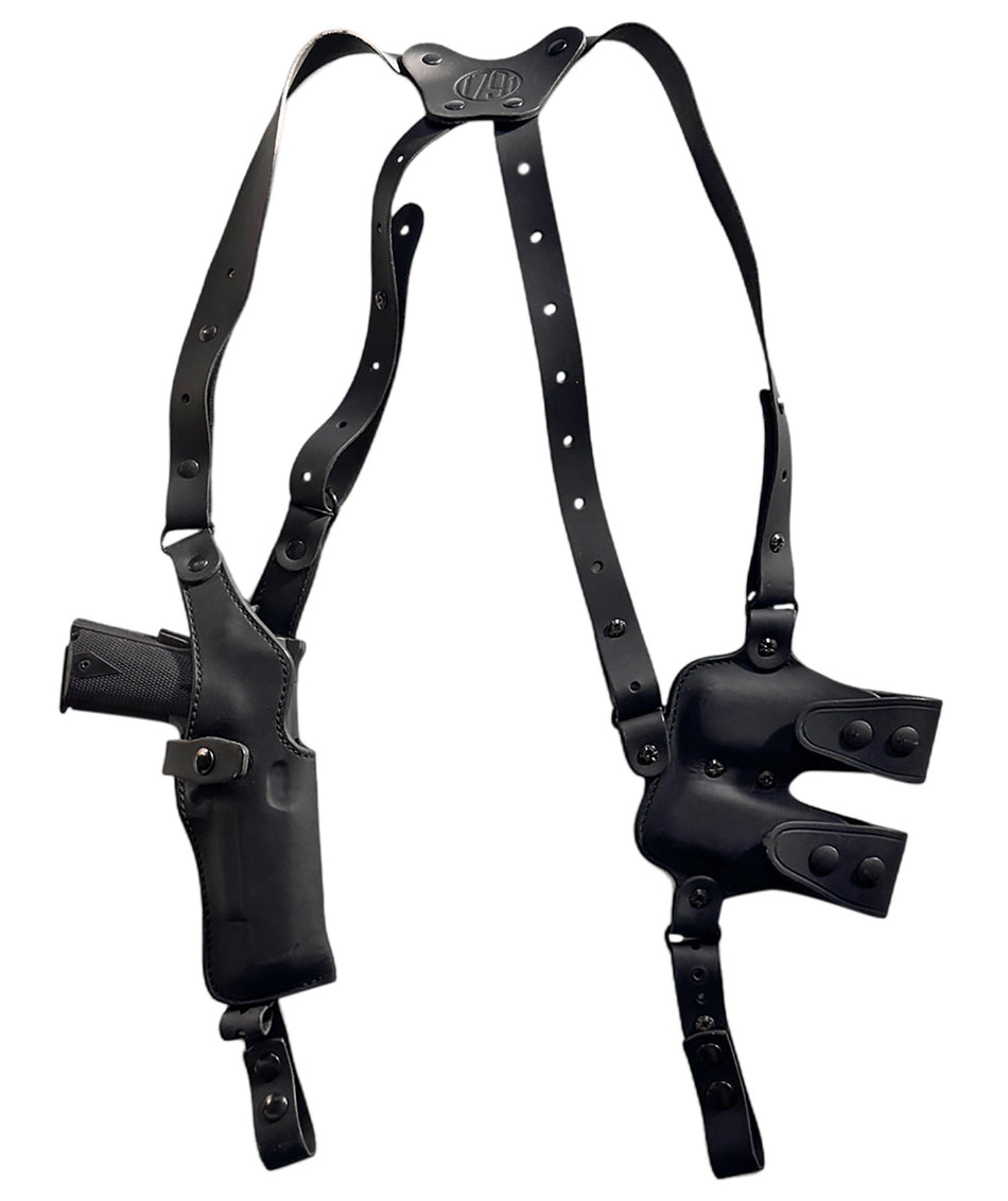 1791 Gunleather NSS2.4 Shoulder Holster Optic Ready Vertical Black Sig P320 Right Hand