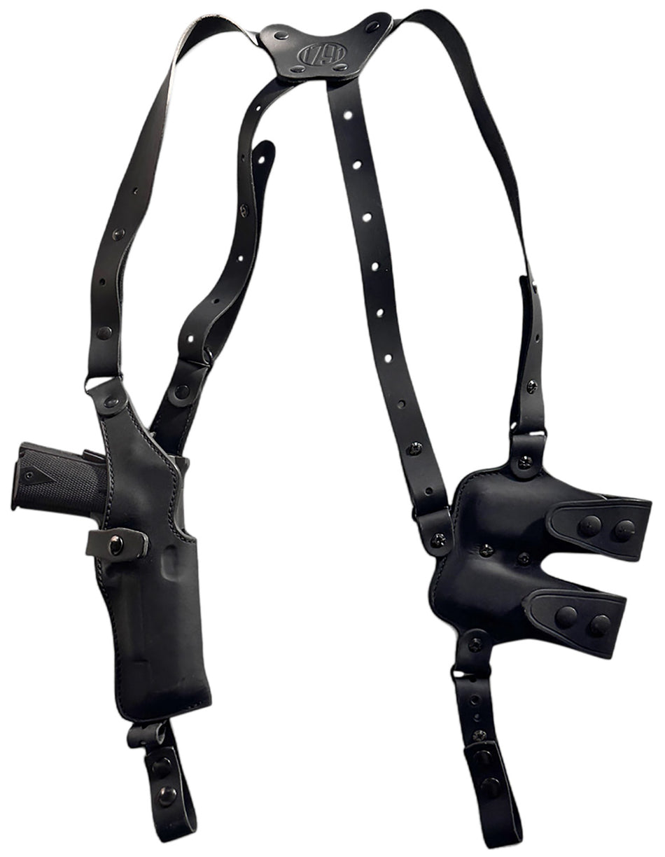 1791 Gunleather NSS1 Shoulder Holster Optic Ready Vertical Black 1911 Right Hand