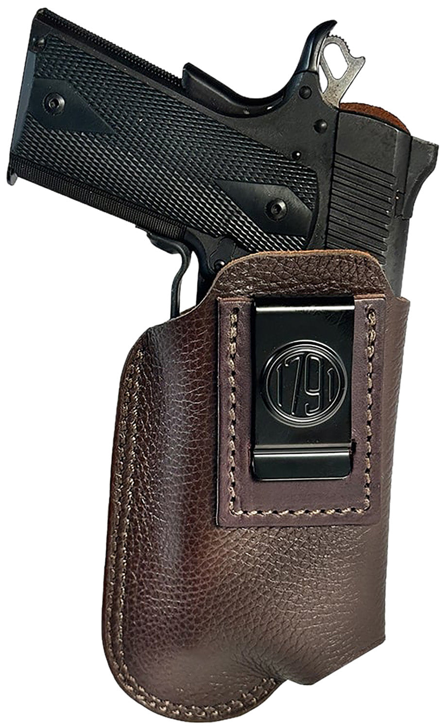 1791 Gunleather ORLBFCD4L IWB Brown Leather Holster Size 04 Right Hand