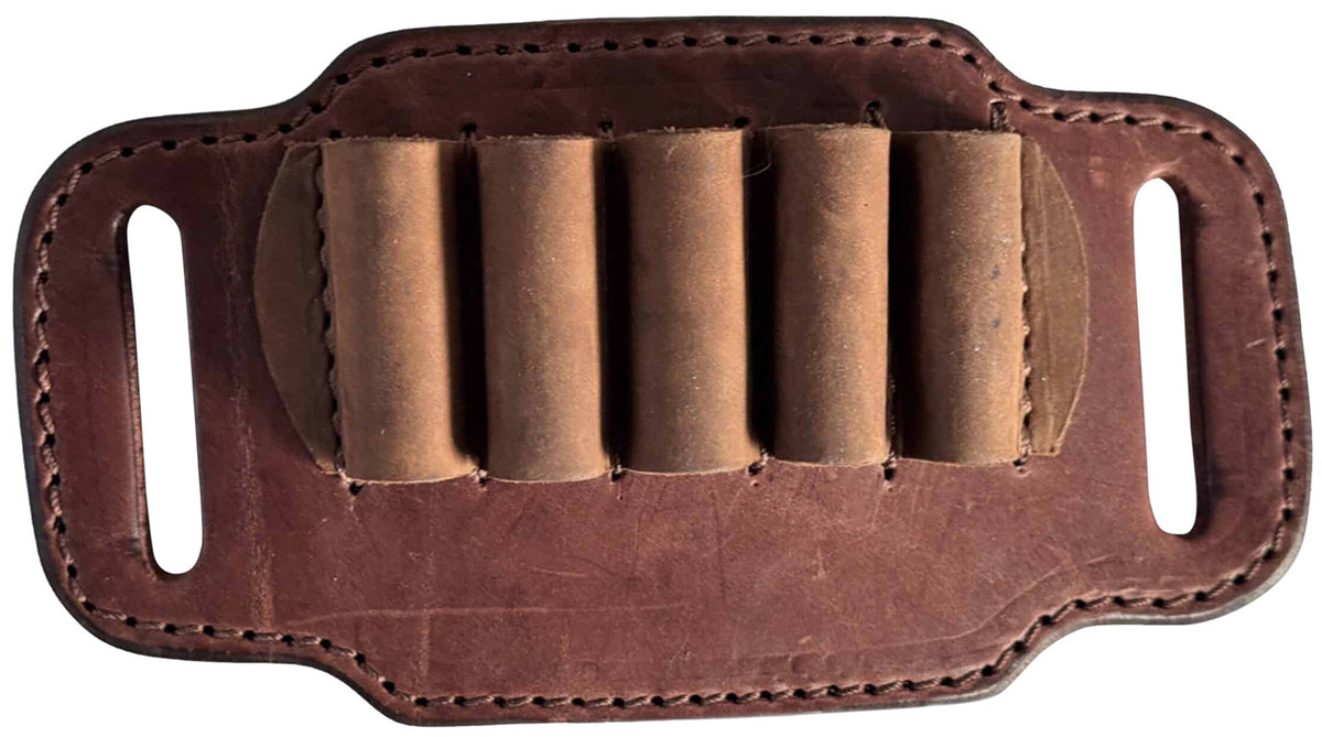 1791 Gunleather Ammo Belt Slide 12 Gauge Brown Leather HNTABS12BRWA
