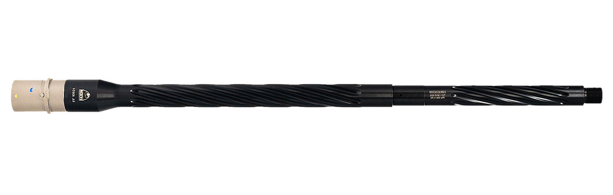 Faxon Firearms 308 Win 20-Inch Match Spiral Fluted Black Nitride 416-R Stainless Barrel