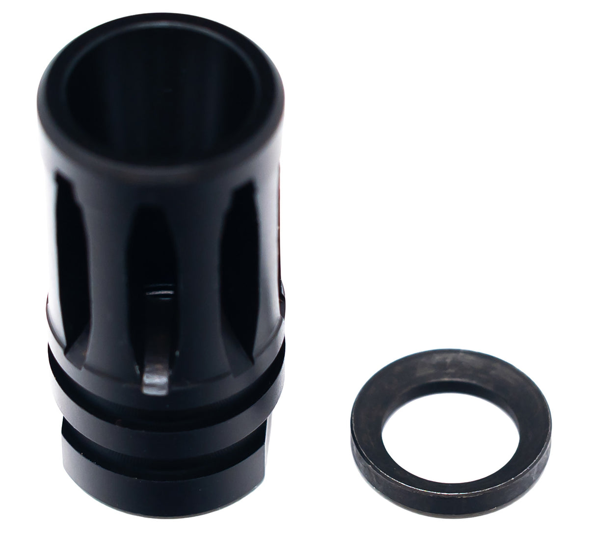 Faxon A2 Style Flash Hider Black Nitride 30 Caliber 5/8"x24 Thread Muzzle Device
