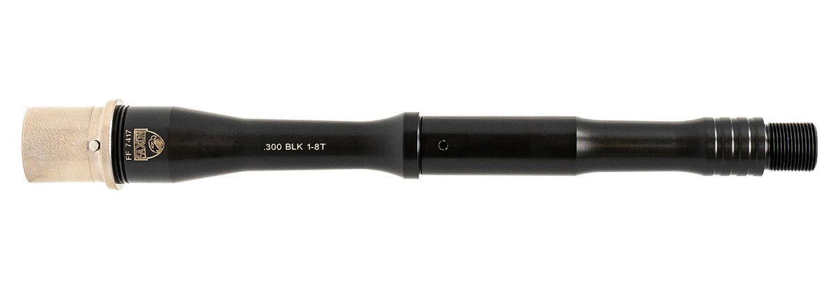 Faxon 300 Blackout 9" Match 416-R Stainless Steel Black Nitride Barrel