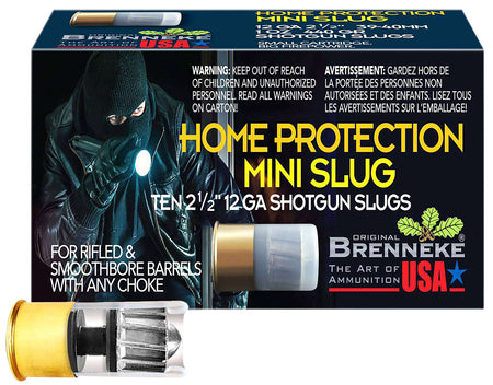 Brenneke Home Protection Mini Slug Shotgun Ammo 12 Gauge 1.75 in 1 oz Slug