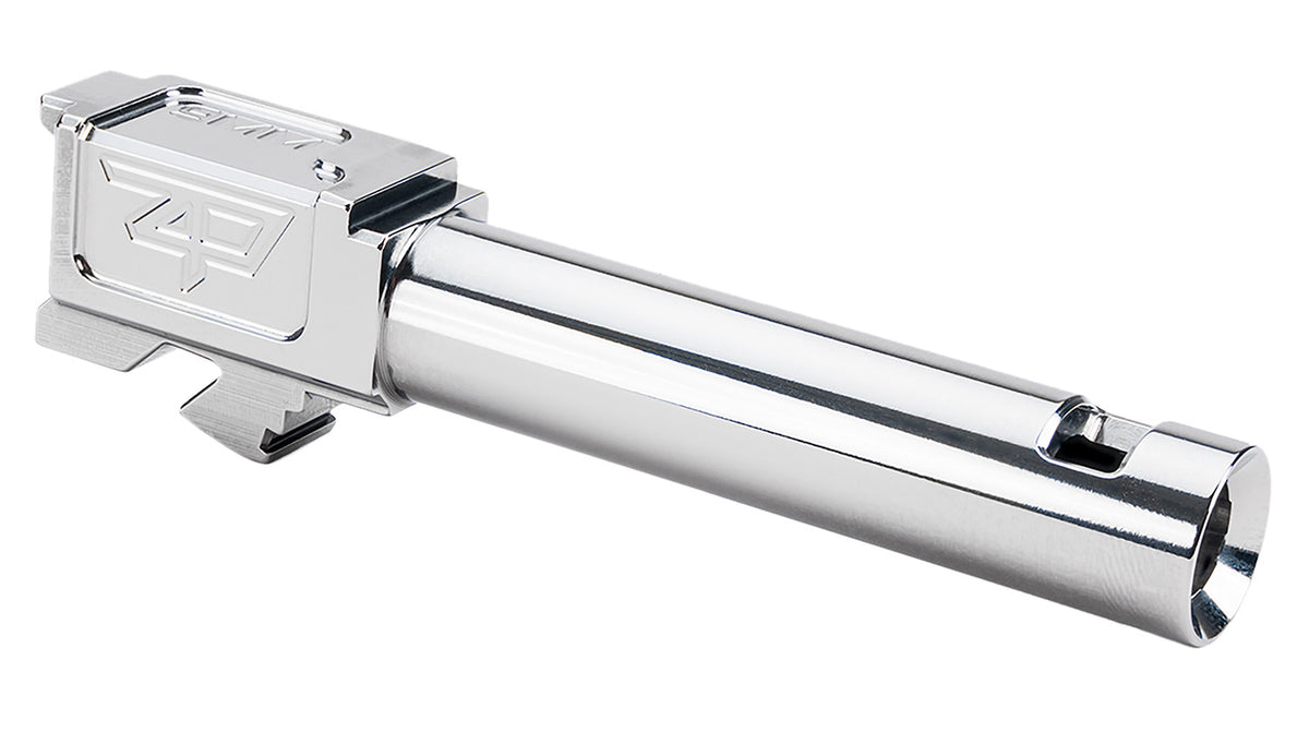 Zaffiri Precision ZP.19BCPSS Glock 19 Gen1-4 Integrated Compensated Barrel Slide 3.89" Silver Stainless