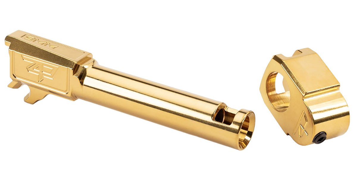 Zaffiri Precision Sig P365 9mm Threadless Compensator ZP.365BTCG Gold 17-4 Stainless