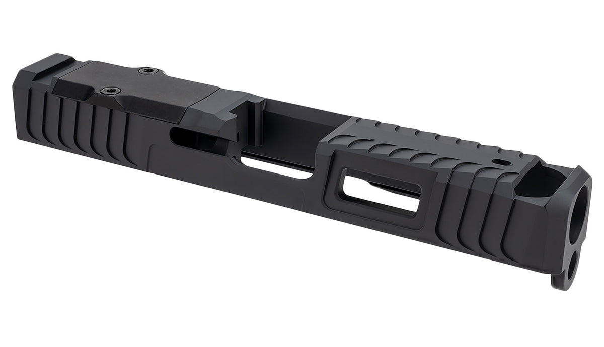 Zaffiri Precision ZPS.IBS Glock 43/43x Custom Slide Black 17-4 Stainless Steel Blowhole Compensator
