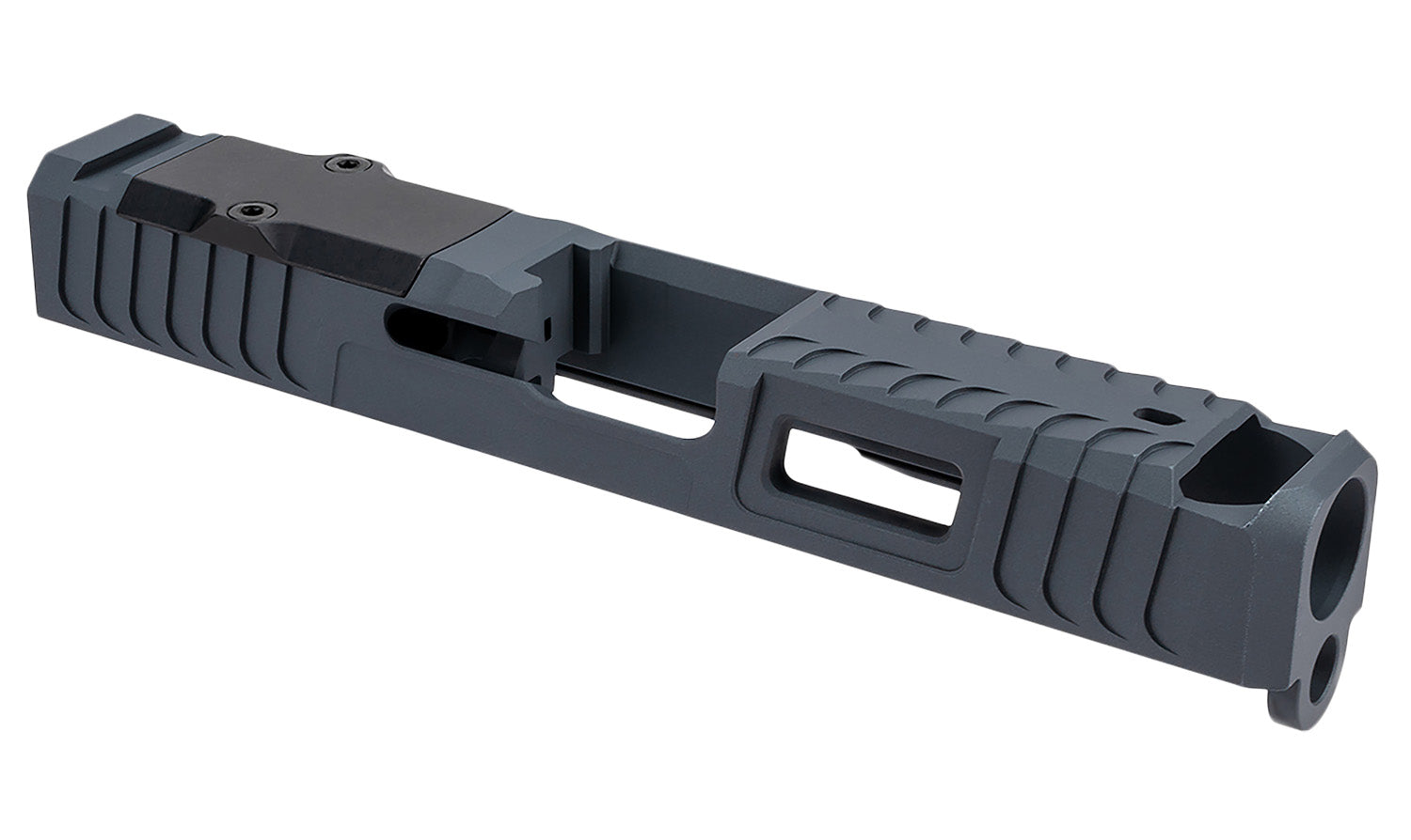 Zaffiri Precision ZPS.B.43.SG IBS Compensated Slide for Glock 43/43x Sniper Gray 17-4 SS