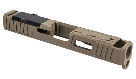 Zaffiri Precision ZPS.B.19.FDE IBS Compensated Slide for Glock 19 Gen 3 FDE 17-4 SS