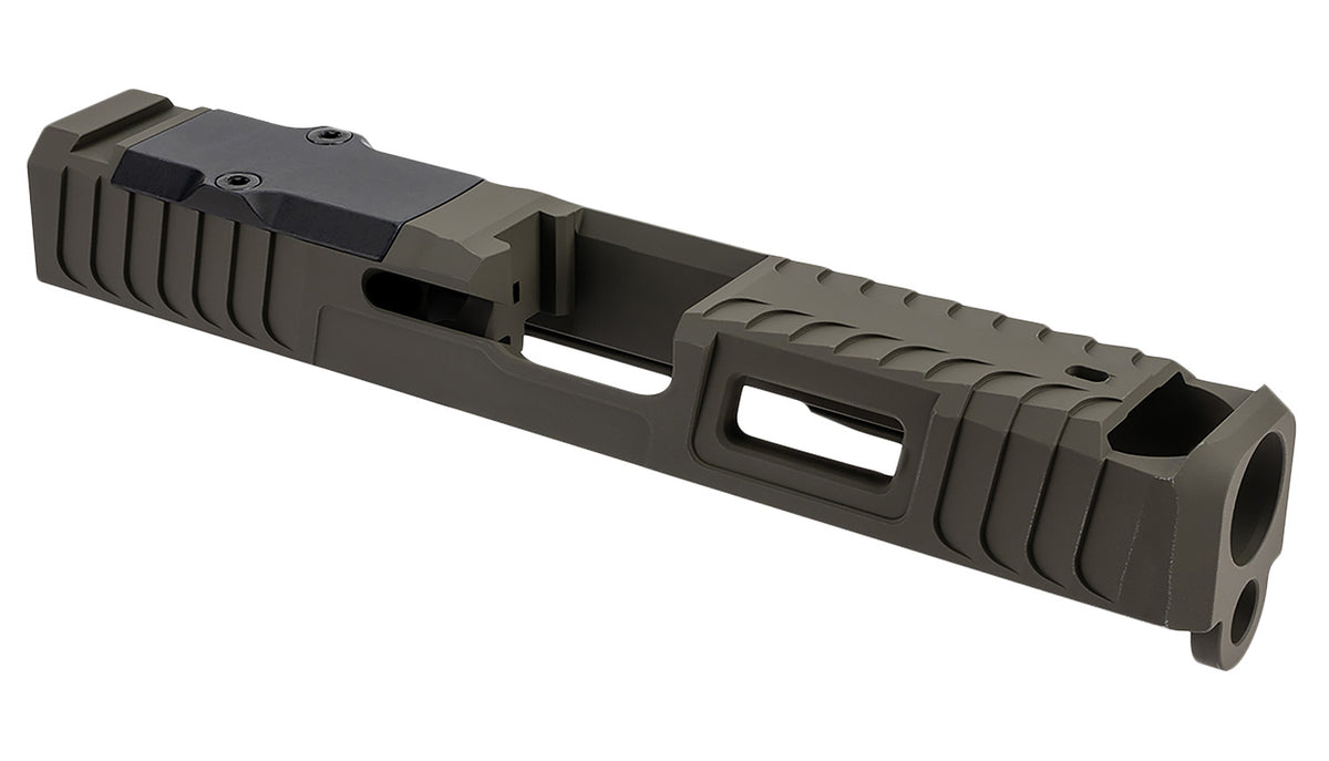 Zaffiri Precision ZPS.B.19.OD IBS Compensated Slide for Glock 19 Gen 3 OD Green 17-4 SS
