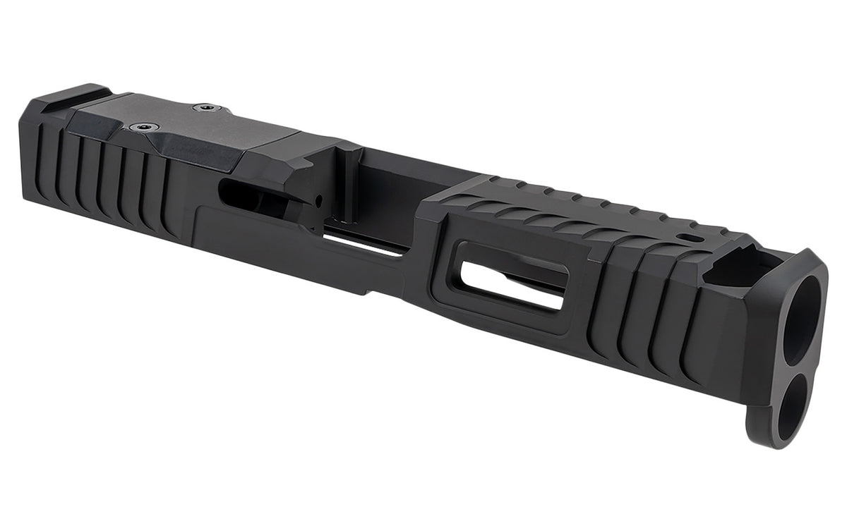Zaffiri Precision ZPS.B.19.G5.BLK IBS Compensated Slide for Glock 19 Gen 5 Black 17-4 SS