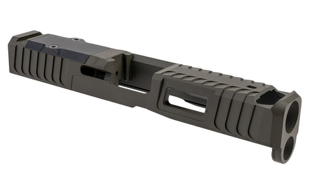 Zaffiri Precision ZPS.B.19.G5.OD IBS Compensated Slide for Glock 19 Gen 5 OD Green 17-4 SS