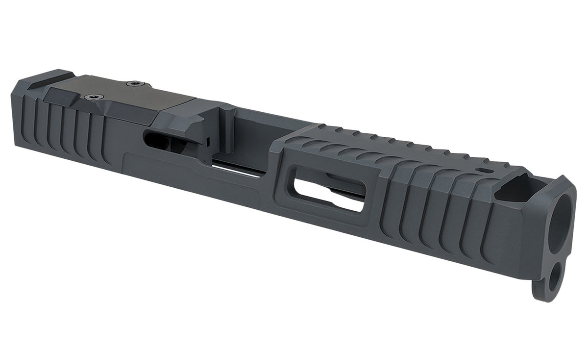 Zaffiri Precision ZPS.B.17.SG IBS Compensated Slide for Glock 17 Gen 3 Sniper Gray 17-4 SS