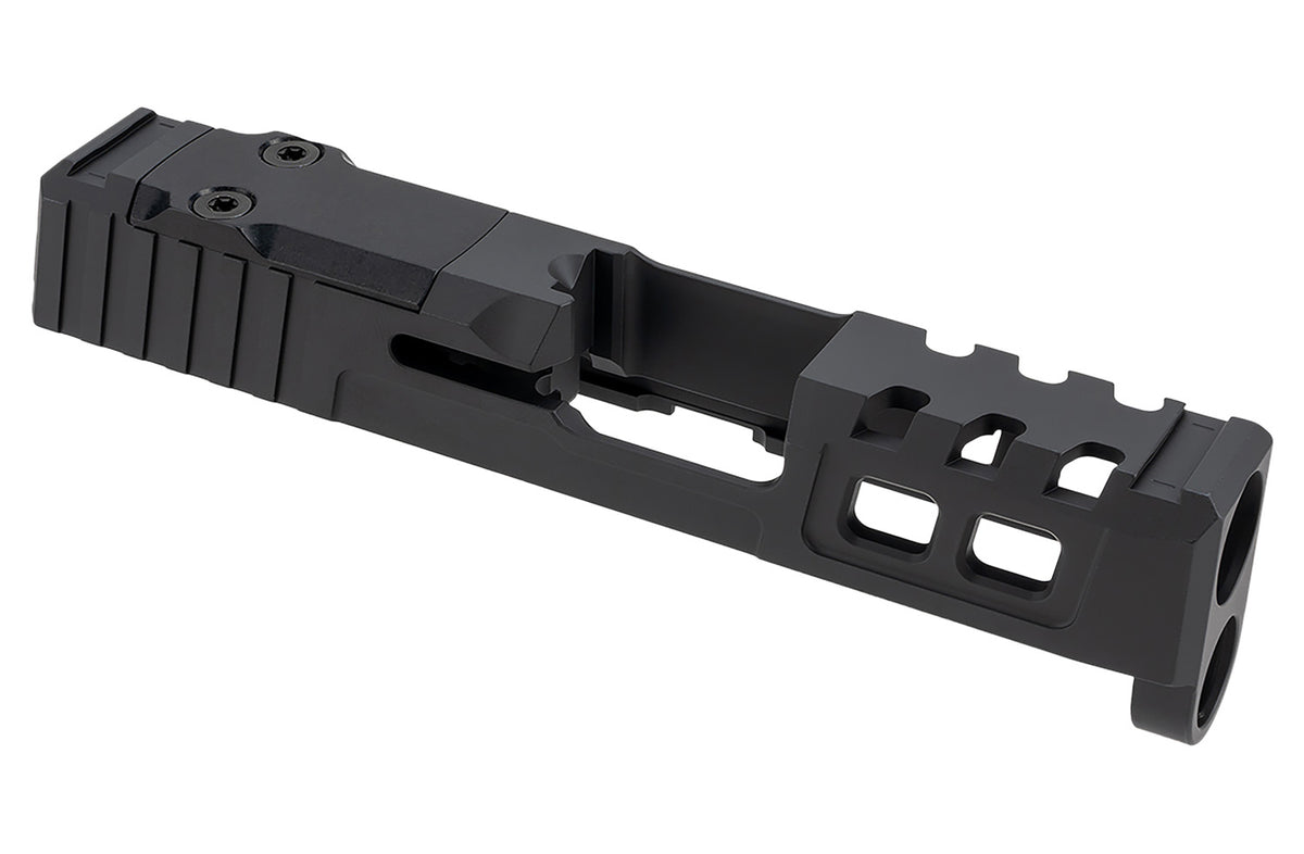 Zaffiri Precision ZPS.2.HC.BLK Custom Slide Springfield Hellcat Black 17-4 SS Optic Cut