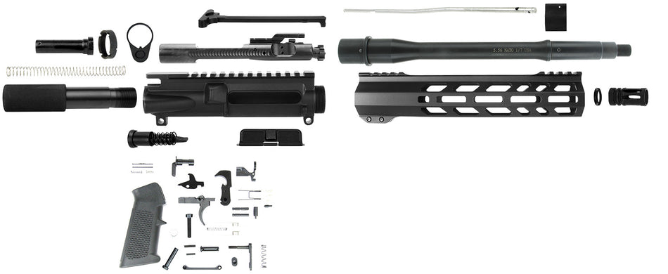 TacFire SSPK556LPK10 AR Platform Pistol Kit 5.56x45mm NATO Steel Black