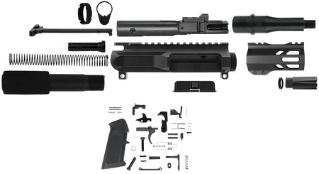 TacFire SSPK45ACPLPK4 .45 ACP AR Pistol Platform Parts Kit Steel Black