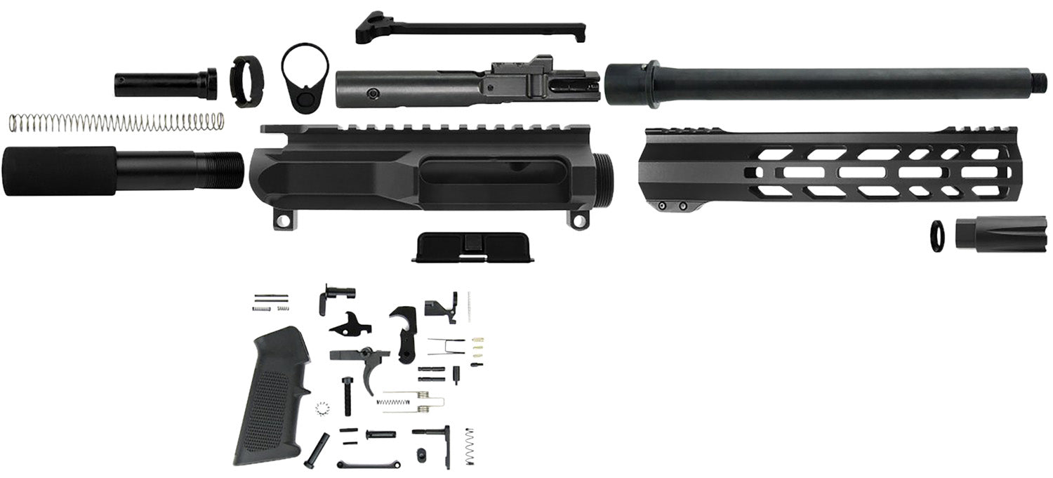 TacFire PK45ACPLPK10 .45 ACP Complete AR Pistol Build Kit 10" Barrel Black