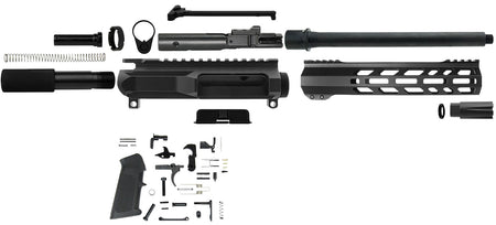 TacFire PK45ACPLPK10 .45 ACP Complete AR Pistol Build Kit 10" Barrel Black