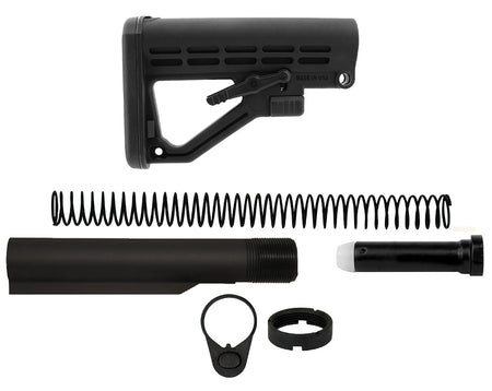TacFire Mil-Spec 6-Position AR-15 Buffer Tube Kit MAR050B Black