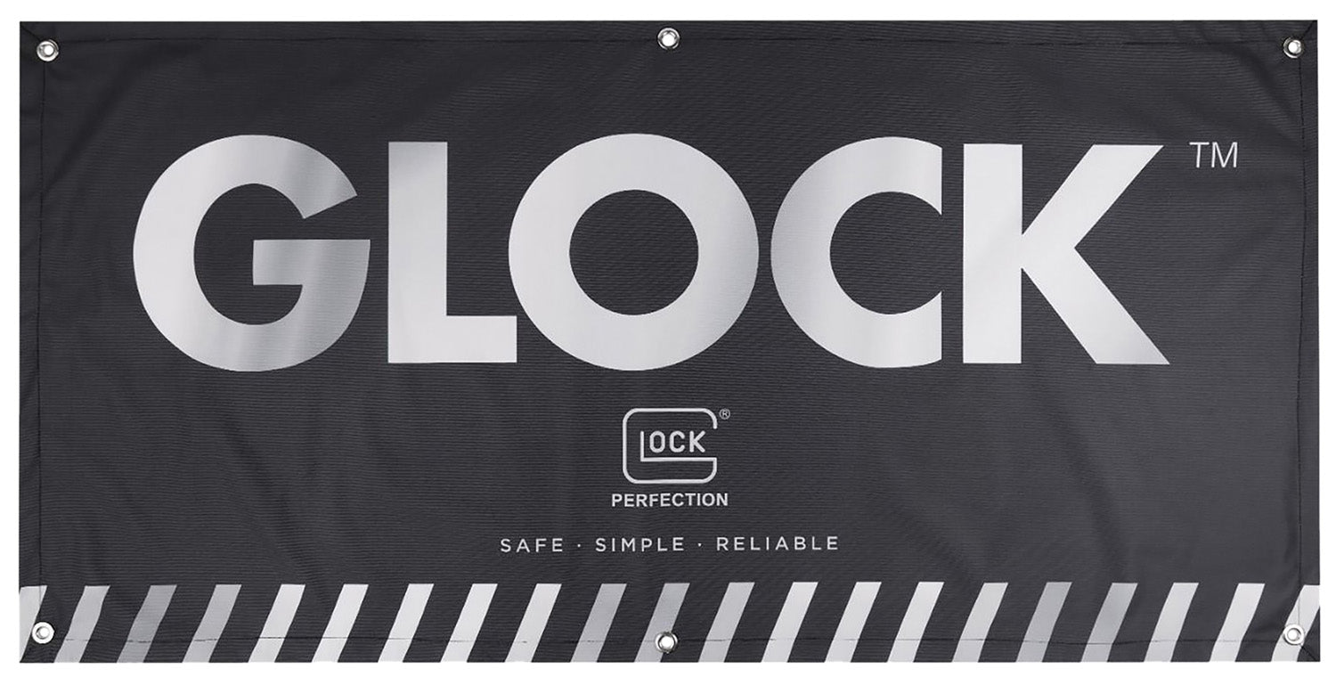 Glock Fabric Banner Black Promotional Display 4ft x 2ft AD02044