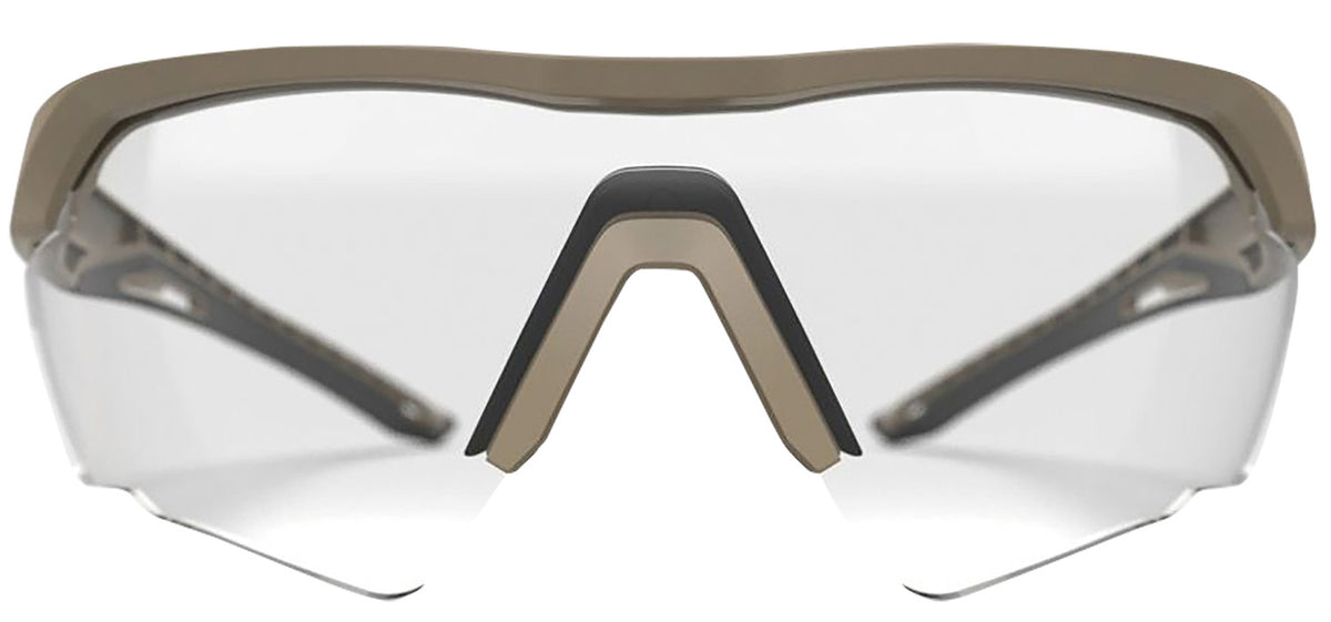 Glock AS41037 Crossover Protective Eyewear Clear Lens Desert Tan Frame