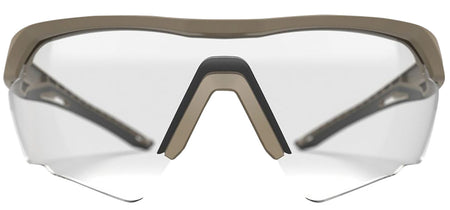 Glock AS41037 Crossover Protective Eyewear Clear Lens Desert Tan Frame