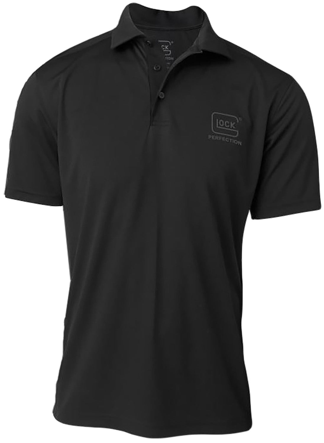 Glock AP96212 Glock Perfection Black Mesh Polo Shirt Medium