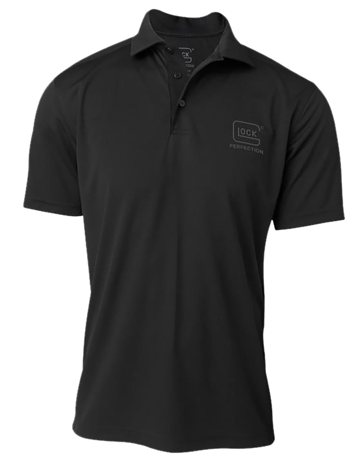 Glock AP96215 Glock Perfection Black Mesh Polo Shirt 2XL