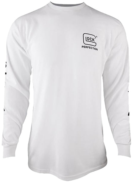 Glock AP96093 Perfection White Long Sleeve Cotton Tee Medium