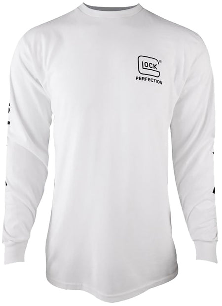Glock AP96096 Perfection White Long Sleeve Cotton Tee 2XL